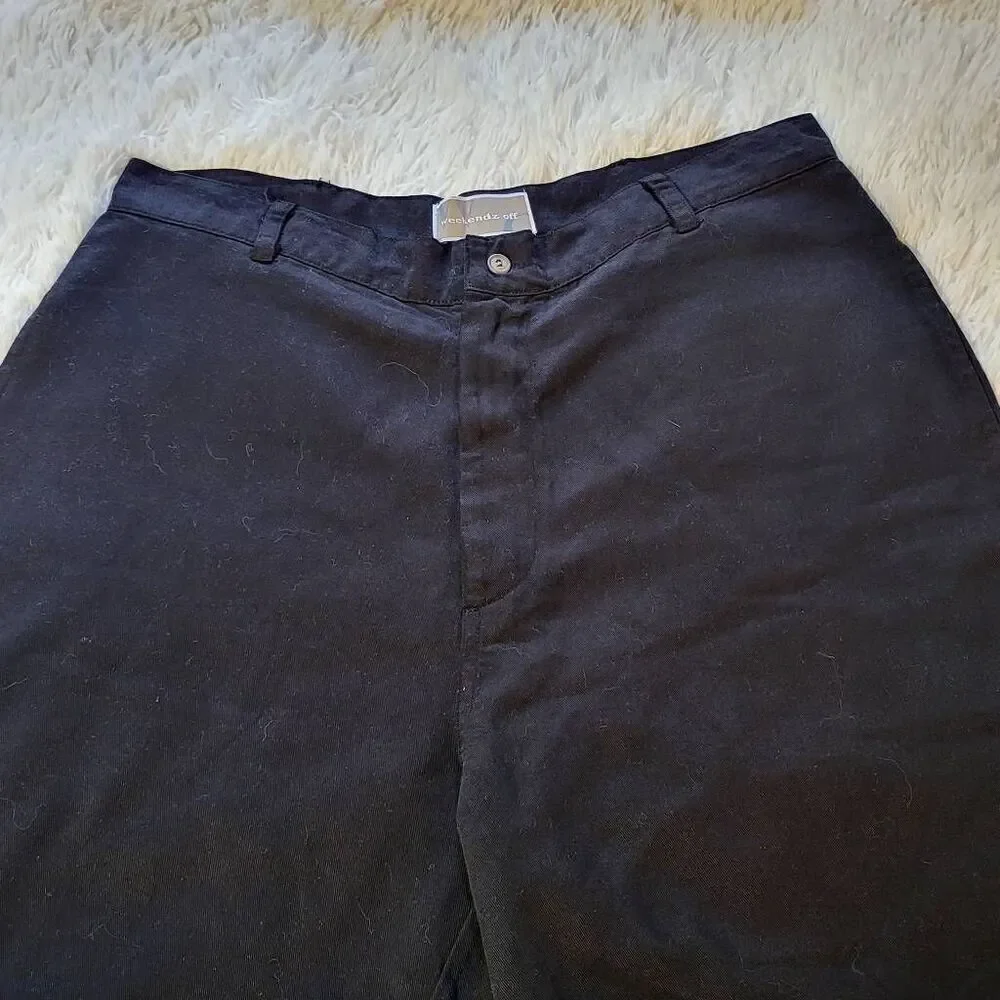 Weekendz off Men Black tencel shorts 32x9